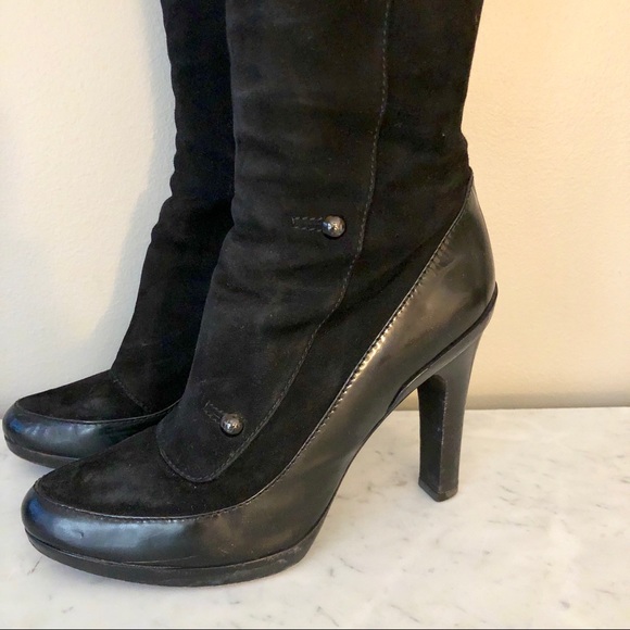 Fendi Suede Knee-High Boots - Picture 3 of 6